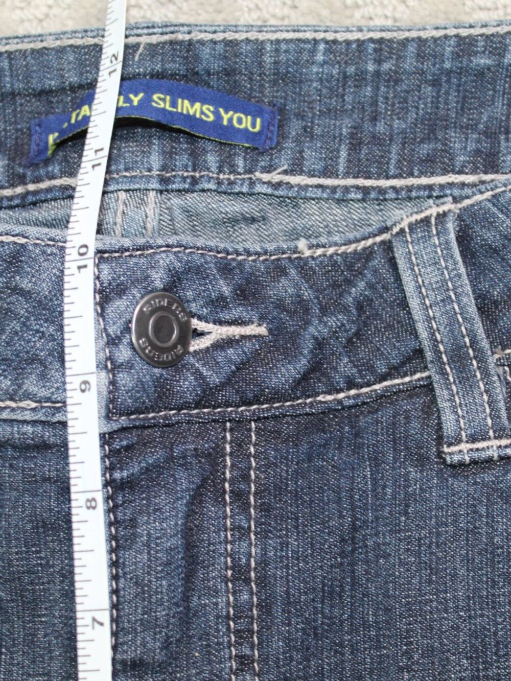 Riders by Lee Jeans Womens Size 14 M Cropped Instantly Slims You Dark NEW - Picture 5 of 7